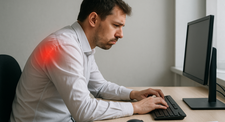 pain in between shoulder blades